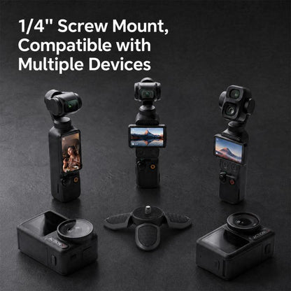 Portable Mini Tripod Desktop Holder with 1/4 inch Screw, Common Version, Magnetic Version