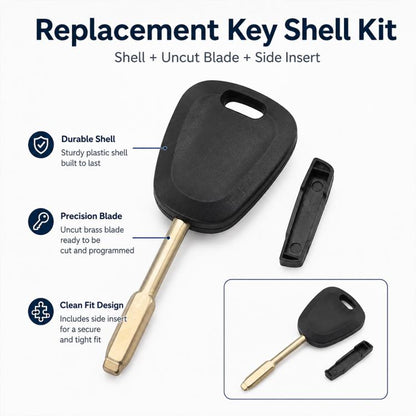 For Jaguar Car Spare Key Shell with Key Blank and hip Slot
