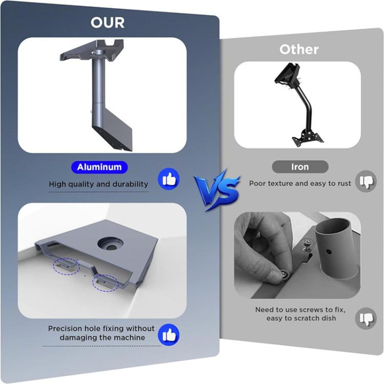 For Starlink Standard Gen3 Outdoor Rooftop Wall-Mounted Auminum Alloy Mount Bracket, For Starlink Standard Gen3