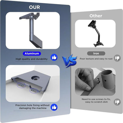 For Starlink Standard Gen3 Outdoor Rooftop Wall-Mounted Auminum Alloy Mount Bracket, For Starlink Standard Gen3