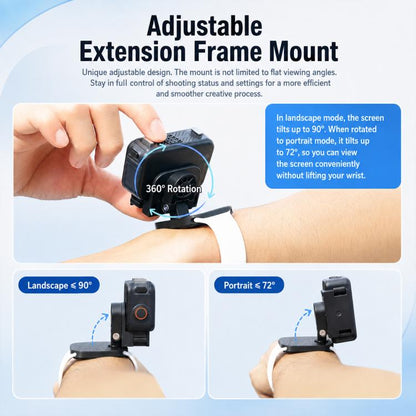 Multi-Function Camera Expansion Mount Backpack Clip, For DJI Osmo Nano