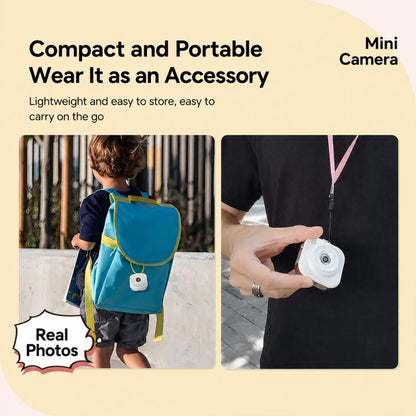 Q16 Mini Portable Kids Neck-Mount HD Camera, Without TF Card, With 32GB TF Card