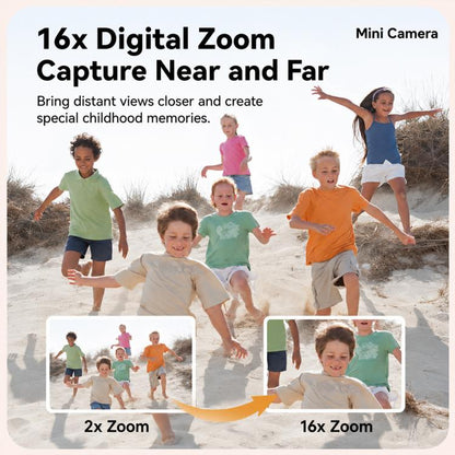 Q16 Mini Portable Kids Neck-Mount HD Camera, Without TF Card, With 32GB TF Card
