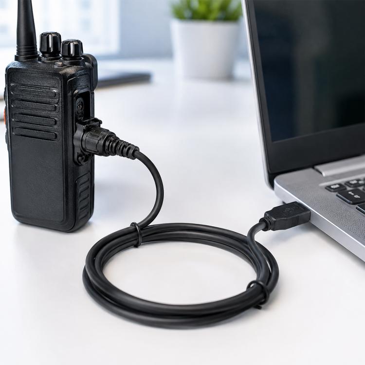 PC37 USB Programming Cable for Hytera MD655 / MD652 / MD658 / MD656 Mobile Two-Way Radios, For Hytera MD655 / MD652 / MD658 / MD656
