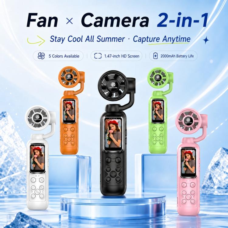 1.47 inch IPS Screen 2.5K HD Handheld Vlog Video Camera with Fan