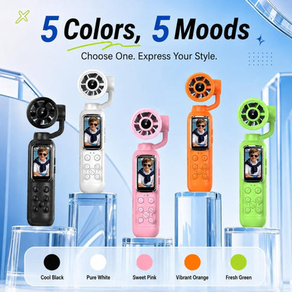 1.47 inch IPS Screen 2.5K HD Handheld Vlog Video Camera with Fan
