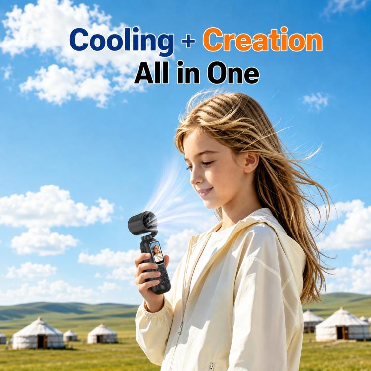 1.47 inch IPS Screen 2.5K HD Handheld Vlog Video Camera with Fan