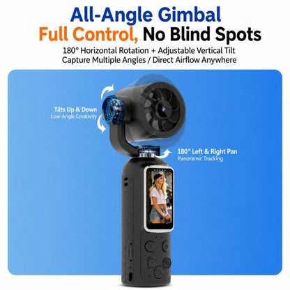 1.47 inch IPS Screen 2.5K HD Handheld Vlog Video Camera with Fan