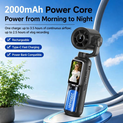 1.47 inch IPS Screen 2.5K HD Handheld Vlog Video Camera with Fan