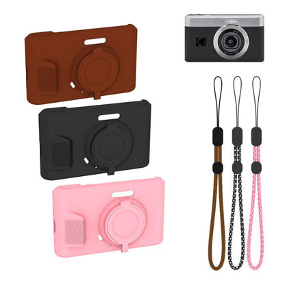 Soft Silicone Camera Protective Case with Wrist Strap, For Kodak Pixpro C1