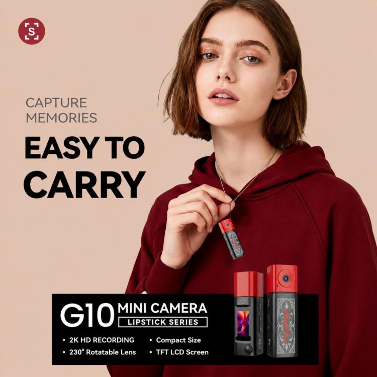 G10 Lipstick-Style Mini Thumb Camera Outdoor Sports Video Camera