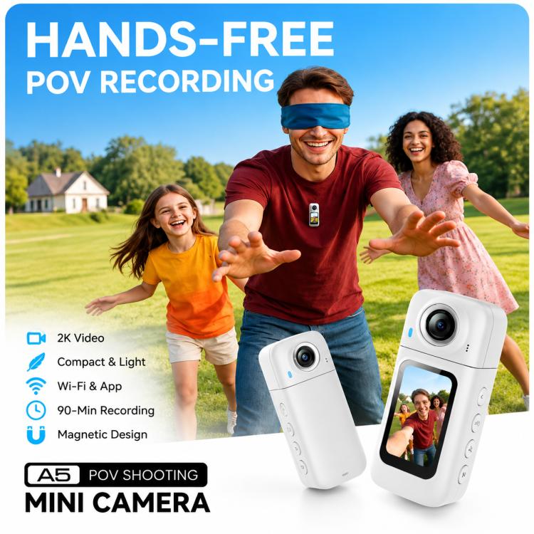 1.47 inch IPS Screen Outdoor Magnetic Rotatable WiFi HD Thumb Camera Action Camera