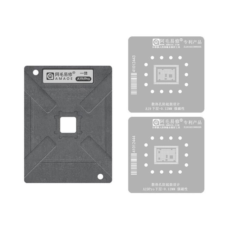 AMAOE Tin Plating Tool, X-17 CPU Set Half-Cut, X-17 CPU Set Engraving, A19 Lower Half-Engraving Edition, A19 Lower Layer Engraved Plate, A19 Pro Lower Half-Engraving, A19 Pro Lower Layer Engraving, A19/Pro Positioning Plate