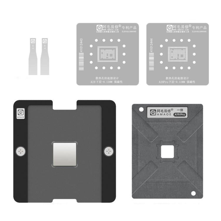 AMAOE Tin Plating Tool, X-17 CPU Set Half-Cut, X-17 CPU Set Engraving, A19 Lower Half-Engraving Edition, A19 Lower Layer Engraved Plate, A19 Pro Lower Half-Engraving, A19 Pro Lower Layer Engraving, A19/Pro Positioning Plate