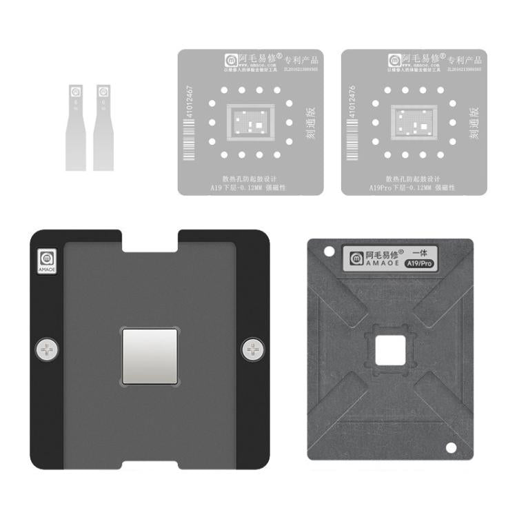 AMAOE Tin Plating Tool, X-17 CPU Set Half-Cut, X-17 CPU Set Engraving, A19 Lower Half-Engraving Edition, A19 Lower Layer Engraved Plate, A19 Pro Lower Half-Engraving, A19 Pro Lower Layer Engraving, A19/Pro Positioning Plate
