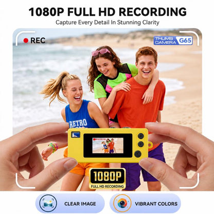 1080P Cartoon Portable Mini Thumb Camera, Support Recording