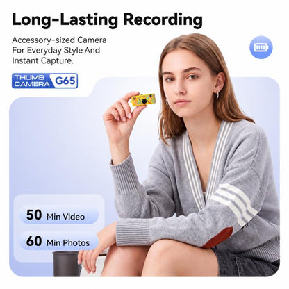 1080P Cartoon Portable Mini Thumb Camera, Support Recording