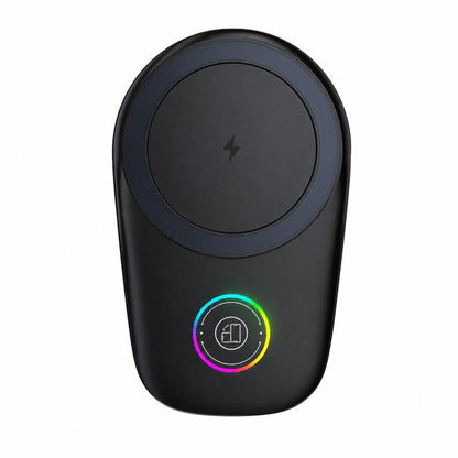 15W Magnetic Wireless Charger Car Mount, Touch Rotatable, Built-in Cooling & RGB Light, T15