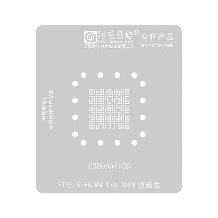 AMAOE Soldering Tool, CXD90060GG Positioning Plate, CXD90060GG Stencil, CXD90060GG Tin Plant, CXD90061GG Tin Plant, CXD90061GG Tin Planting Platform, CXD90061GG Planting Tin Network, CXD90062GG Positioning Plate, CXD90062GG Tin Planting Platform