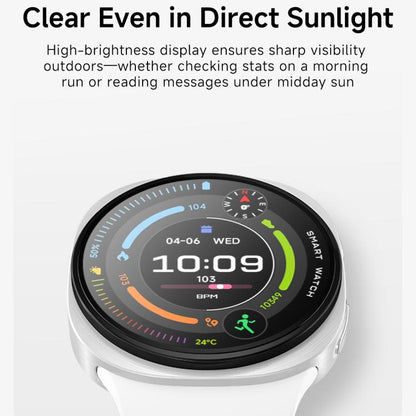 W9 Mini 1.29 inch IPS Round Screen Foreign Language Version Smart Watch Supports Blood Glucose Testing
