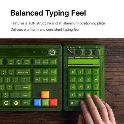 8BitDo Retro18 2 In 1 Tri-Mode Mechanical Numeric Keypad and Counter for PC, Clear Green