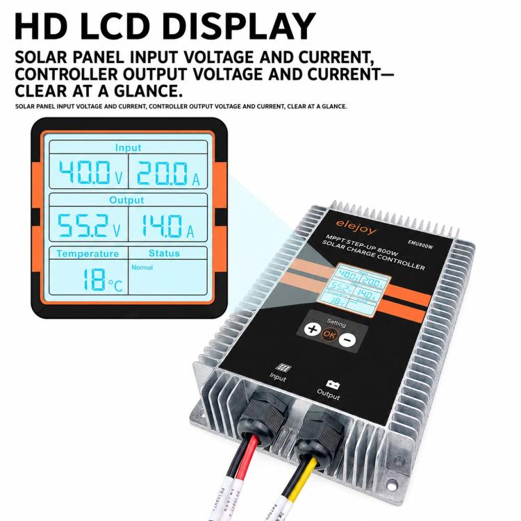elejoy EMU800W MPPT Step-up Solar Charge Controller