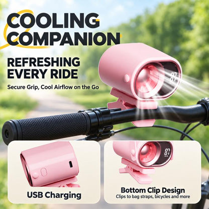 Portable Clip-on Smart Stepless Speed ??Control Digital Display Fan
