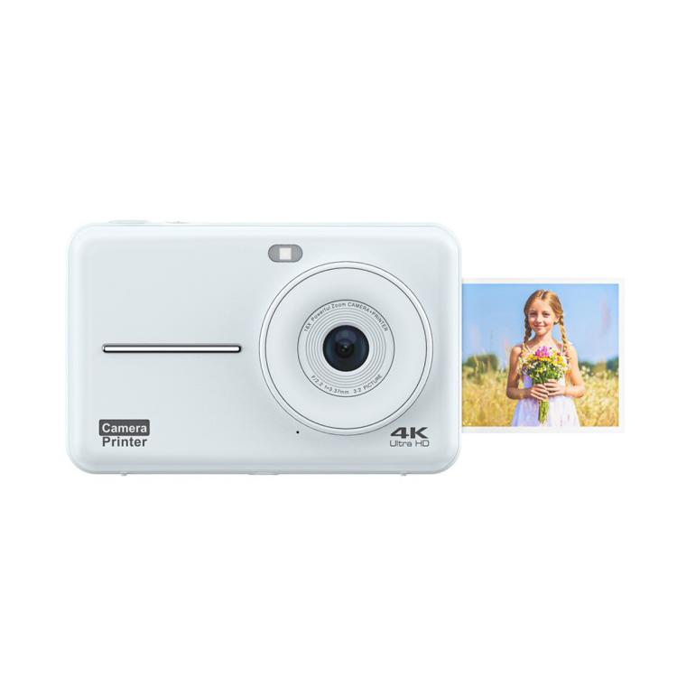 DC505 2.8 inch 4K Children Color Screen Printing Camera Student Selfies Camera, No Memory Card + 10 Photo Papers, 32G Memory Card + 10 Photo Papers, 64G Memory Card + 10 Photo Papers