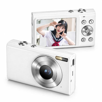 64MP Interpolated Pixels AF Autofocus 4K Digital Camera, White, White + 16G TF, White + 32G TF, Pink, Pink + 16G TF, Pink + 32G TF, Black + 16G TF
