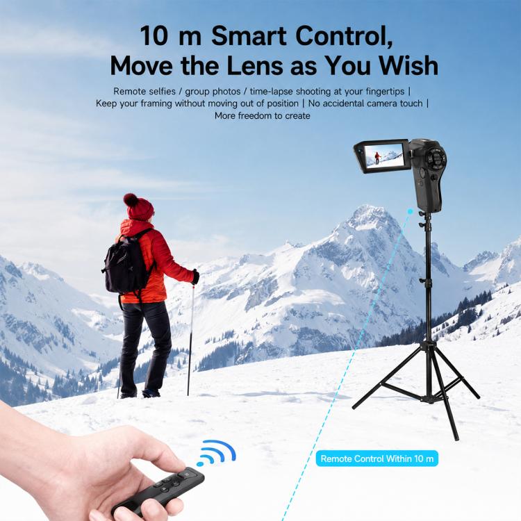 V02 8X Optical Zoom Camera Flip Screen 8K HD Handheld Vlog Video Cam