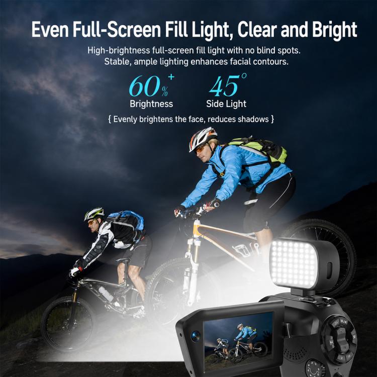 V02 8X Optical Zoom Camera Flip Screen 8K HD Handheld Vlog Video Cam