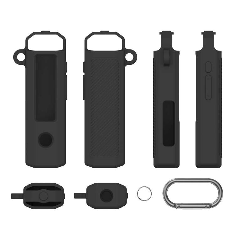 MP3 Player Solid Color Silicone Protective Case With Carabiner, For FiiO SnowSky ECHO NANO