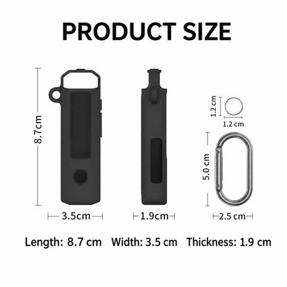 MP3 Player Solid Color Silicone Protective Case With Carabiner, For FiiO SnowSky ECHO NANO