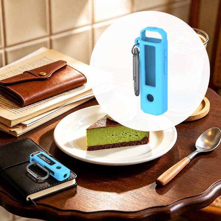 MP3 Player Solid Color Silicone Protective Case With Carabiner, For FiiO SnowSky ECHO NANO