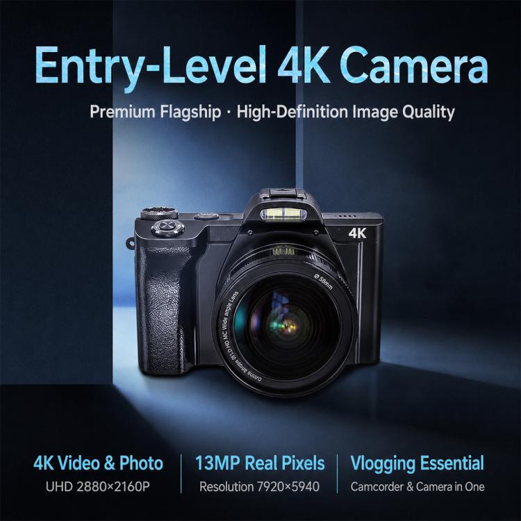 DC201A 3.5 inch Screen HD Digital Mirrorless Camera, without, 32GB, 64GB