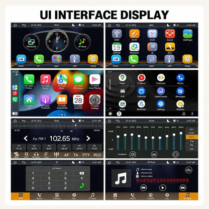 7 inch IPS Double-DIN Car MP5 Player Wireless CarPlay/Android Auto Bluetooth HD Display