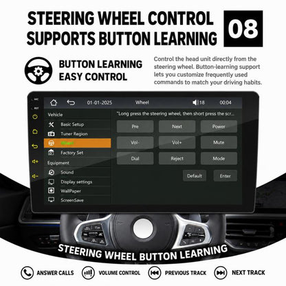 Double-DIN Car MP5 Player Wireless CarPlay/Android Auto Bluetooth HD Display, 9 inch, 9 inch+AHD, 10 inch, 10 inch+AHD
