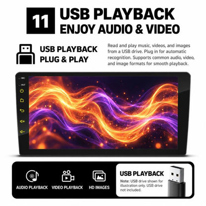 Double-DIN Car MP5 Player Wireless CarPlay/Android Auto Bluetooth HD Display, 9 inch, 9 inch+AHD, 10 inch, 10 inch+AHD