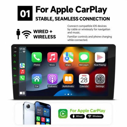 Double-DIN Car MP5 Player Wireless CarPlay/Android Auto Bluetooth HD Display, 9 inch, 9 inch+AHD, 10 inch, 10 inch+AHD