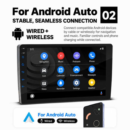 Double-DIN Car MP5 Player Wireless CarPlay/Android Auto Bluetooth HD Display, 9 inch, 9 inch+AHD, 10 inch, 10 inch+AHD