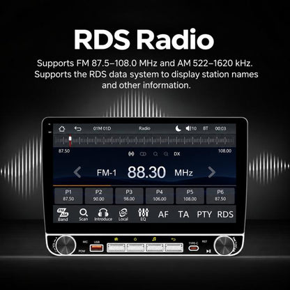 10.1 inch IPS Double-DIN Car MP5 Player Wireless CarPlay/Android Auto Bluetooth HD Display