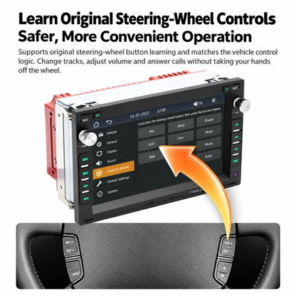 7 inch Car MP5 Player CarPlay & Android Auto Smart Bluetooth Display for Volkswagen Passat Lingyu 1997-2009