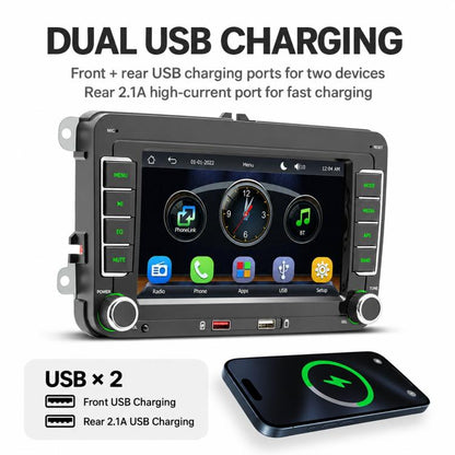 Car MP5 Player Phone Connectivity Bluetooth Reversing Camera for Volkswagen, F9070W 7 inch