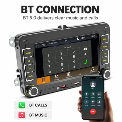 Car MP5 Player Phone Connectivity Bluetooth Reversing Camera for Volkswagen, F9093W 9 inch