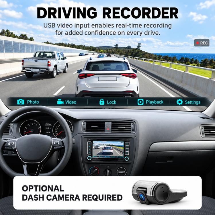 Car MP5 Player Phone Connectivity Bluetooth Reversing Camera for Volkswagen, F9093W 9 inch