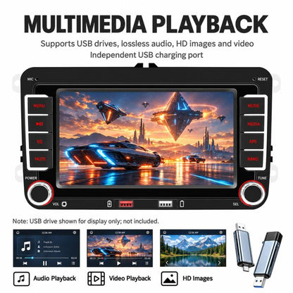 Car MP5 Player Phone Connectivity Bluetooth Reversing Camera for Volkswagen, F9095W 9 inch