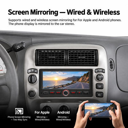 6.86 inch Car MP5 Player Wireless CarPlay/Android Auto Bluetooth HD Display for Ford F150 1998-2007, For Ford F150 1998-2007