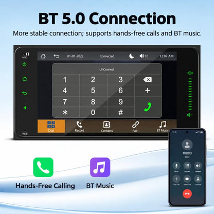 7 inch Full Touch Car MP5 Player Wireless Central Control Smart Screen for Toyota Corolla, Full Touch