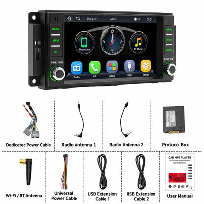 7 inch Car MP5 Player Wireless Central Control Smart Screen for Jeep Wrangler, For Jeep Wrangler