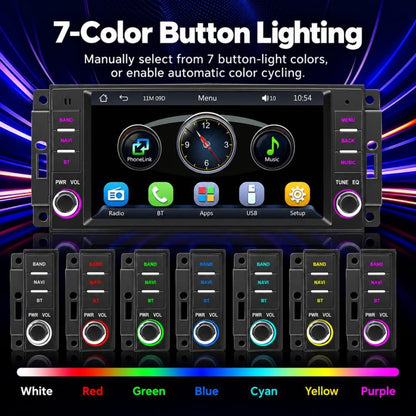 7 inch Car MP5 Player Wireless Central Control Smart Screen for Jeep Wrangler, For Jeep Wrangler